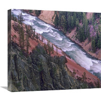 Yellowstone River, Yellowstone National Park, Wyoming-Canvas Art-22"x19.58"