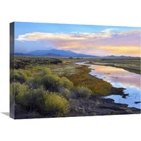 Rio Grande and the Sangre de Cristo Mountains, Colorado-Canvas Art-24&quotx18"