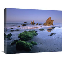 Seastacks on El Matador State Beach, Malibu, California-Canvas Art-24"x20"