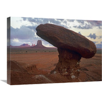 Mushroom Rock at North Window, Monument Valley, Arizona-Canvas Art-24"x18"