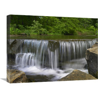 Sand Creek cascades in Osage Hills State Park, Oklahoma-Canvas Art-24"x18"