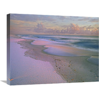 Beach at sunrise, Gulf Islands National Seashore, Florida-Canvas Art-24"x18"