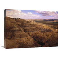 Badlands in Theodore Roosevelt National Park, North Dakota-Canvas Art-24"x18"