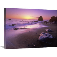 Enderts Beach at sunset, Redwood National Park, California-Canvas Art-24&quotx18"