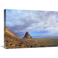 Shiprock, the basalt core of an extinct volcano, New Mexico-Canvas Art-24"x18"