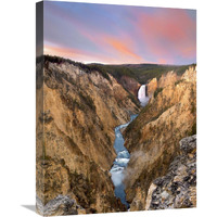 Lower Yellowstone Falls, Yellowstone National Park, Wyoming-Canvas Art-18"x24"