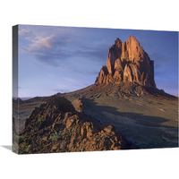 Shiprock, the basalt core of an extinct volcano, New Mexico-Canvas Art-24"x18"