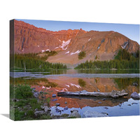 Palmyra Peak reflected in Alta Lake near Telluride, Colorado-Canvas Art-24"x18"