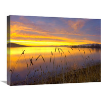 Sunrise at San Luis Reservoir, San Joaquin Valley, California-Canvas Art-24"x18"