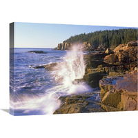 Atlantic Coast near Thunder Hole, Acadia National Park, Maine-Canvas Art-24"x18"