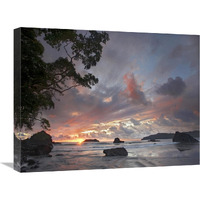 Beach and coastline, Manuel Antonio National Park, Costa Rica-Canvas Art-24"x18"