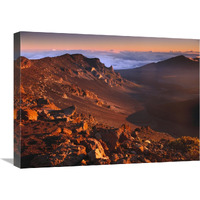 Rock of Haleakala Crater, Haleakala National Park, Maui, Hawaii-Canvas Art-24"x18"