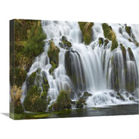 Waterfall, Niagara Springs, Thousand Springs State Park, Idaho.-Canvas Art-24"x18"