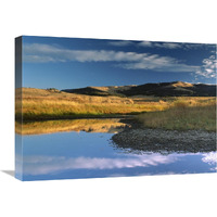 Absaroka Range and Slough Creek, Yellowstone National Park, Wyoming-Canvas Art-24"x18"