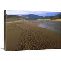 Patterns in stream bed, Great Sand Dunes National Monument, Colorado-Canvas Art-24"x18"