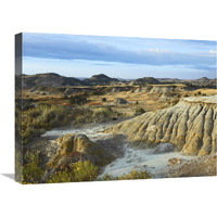 Badlands, South Unit, Theodore Roosevelt National Park, North Dakota-Canvas Art-24"x18"