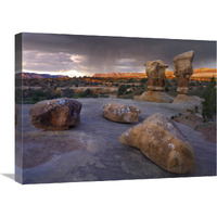 Devil"s Garden sandstone formations, Escalante National Monument, Utah-Canvas Art-24"x18"