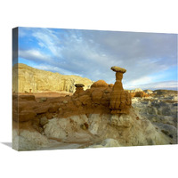 Toadstool Caprocks, Grand Staircase, Escalante National Monument, Utah-Canvas Art-24&quotx18"