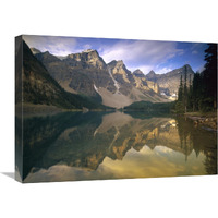 Wenkchemna peaks and moraine lake, Banff National Park, Alberta, Canada-Canvas Art-24&quotx18"