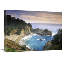 McWay Cove and McWay Falls, Julia Pfieffer-Burns State Park, California-Canvas Art-24&quotx18"