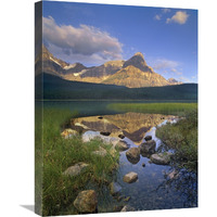 Mount Chephren and Waterfowl Lake, Banff National Park, Alberta, Canada-Canvas Art-18"x24"