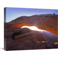 Mesa Arch at sunset from Mesa Arch Trail, Canyonlands National Park, Utah-Canvas Art-24"x20"