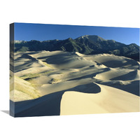 Sangre de Cristo Mountains at Great Sand Dunes National Monument, Colorado-Canvas Art-24"x18"