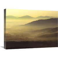 Appalachian Mountains from Doughton Park, Blue Ridge Parkway, North Carolina-Canvas Art-24"x18"