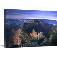 Wotans Throne from Cape Royal, North Rim, Grand Canyon National Park, Arizona-Canvas Art-24"x18"