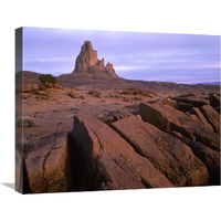 Agathla Peak, the basalt core of an extinct volcano, Monument Valley, Arizona-Canvas Art-24"x20"