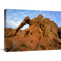 Elephant Rock, a unique sandstone formation, Valley of Fire State Park, Nevada-Canvas Art-24"x18"