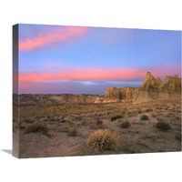 Sandstone formations in Kaiparowits Plateau, Grand Staircase, Escalante National Monument, Utah-Canvas Art-24"x20"