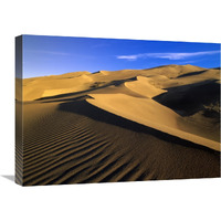 750 foot tall sand dunes, tallest in North America, Great Sand Dunes National Monument, Colorado-Canvas Art-24"x18"