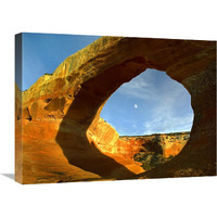 Wilson Arch with a span of 91 feet and height of 46 feet, made of entrada sandstone, Utah-Canvas Art-24"x18"