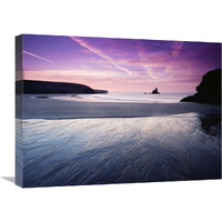 Sunrise, Broadhaven, south Pembrokeshire National Park, Wales-Canvas Art-24"x18"