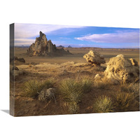 Church Rock, eroded volcanic plug, Monument Valley, Arizona-Canvas Art-24"x18"