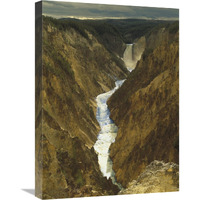 Lower Yellowstone Falls and Grand Canyon of Yellowstone NP, Wyoming-Canvas Art-18"x24"