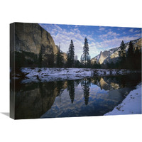 El Capitan and the Merced River, Yosemite NP, California-Canvas Art-24"x18"