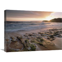 Waioli beach, Hanalei Bay, Kauai, Hawaii-Canvas Art-24&quotx18"