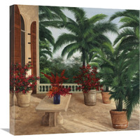 Tuscany Patio-Canvas Art-24"x24"