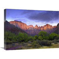 Towers of the Virgin, Zion National Park, Utah-Canvas Art-24"x18"