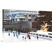 Rockefeller Center-Canvas Art-36"x24"