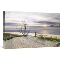 Sunset & Flowers-Canvas Art-30"x20"