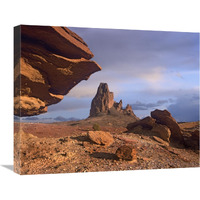 Agathla Peak, the basalt core of an extinct volcano, Monument Valley, Arizona-Canvas Art-24"x20"