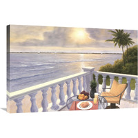 Breakfast on the Veranda-Canvas Art-36"x24"