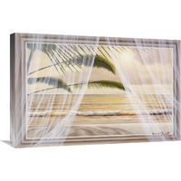 Surf & Palm View-Canvas Art-30"x20"