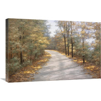 Walking in Fall-Canvas Art-30"x20"