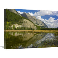 Mount Wilson reflected in lake, Banff National Park, Alberta, Canada-Canvas Art-24"x18"