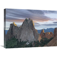 Gray Rock and South Gateway Rock, Garden of the Gods,  Colorado-Canvas Art-24"x18"