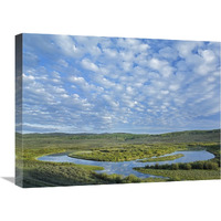 The Green River,  Bridger-Teton National Forest, Wyoming-Canvas Art-24"x18"